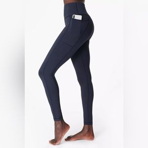 Navy Sweaty Betty Super Sculpt Full Length Leggings